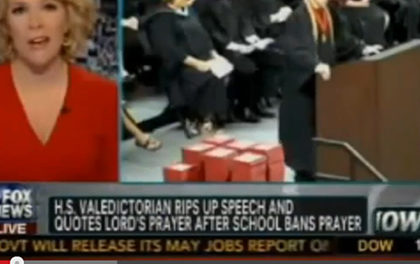 Valedictorian rips-up speech and recites the LORD’s Prayer
