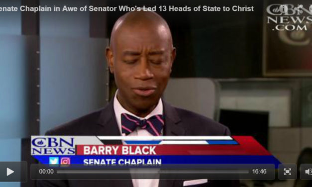 Senate Chaplain in Awe of Senator Who’s Led 13 Heads of State to Christ