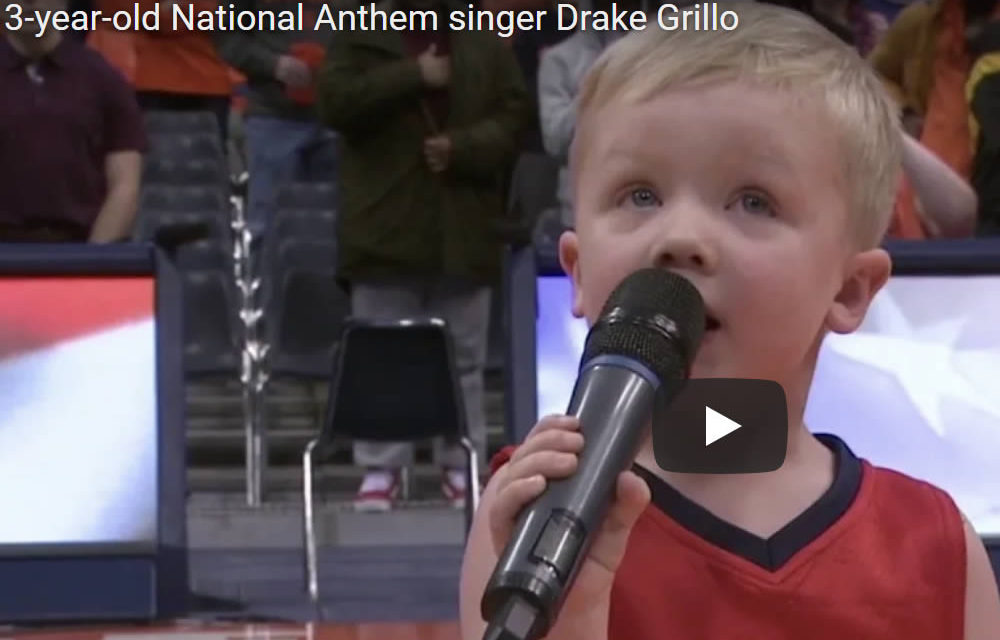 3-year-old Drake Grillo: National Anthem