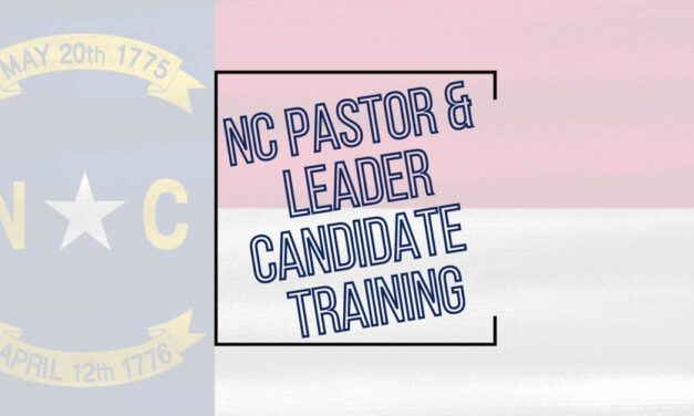 The time has come! Pastor and Leader Candidate Training