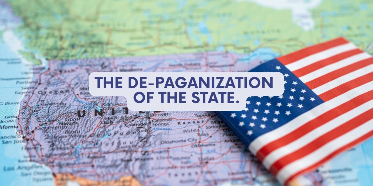 The de-paganization of the State – David Lane op-ed