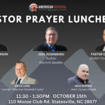 NC Pastor Prayer Summit – Statesville Event: POSTPONED